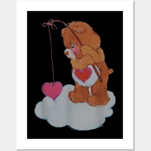 Care Bears Valentine's Day Tenderheart Bear Vintage Fishing Posters and Art